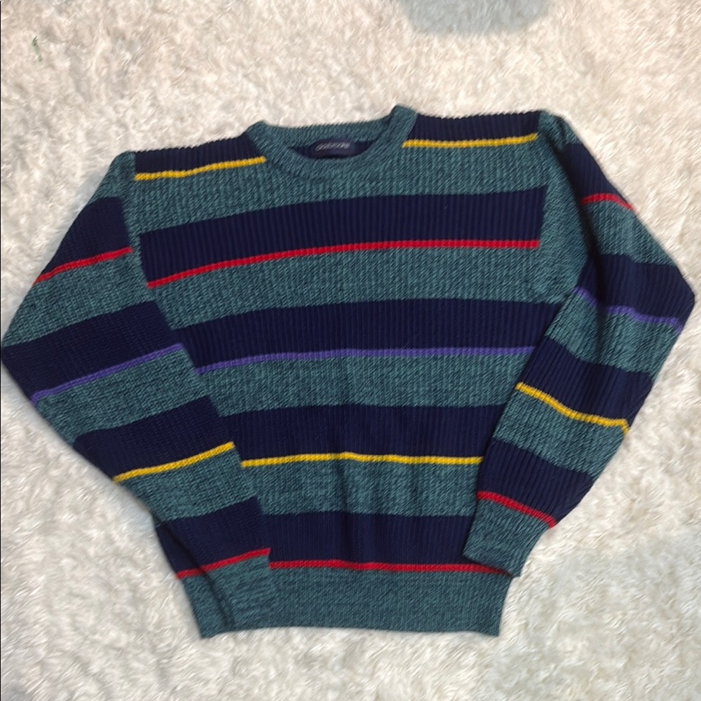 Clay Brooke Striped Multicolor Men's Sweater